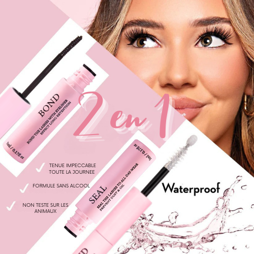 🌸 HunkyLash™ – Kit Bond & Seal + Remover Set | Extensions de cils maison longue tenue